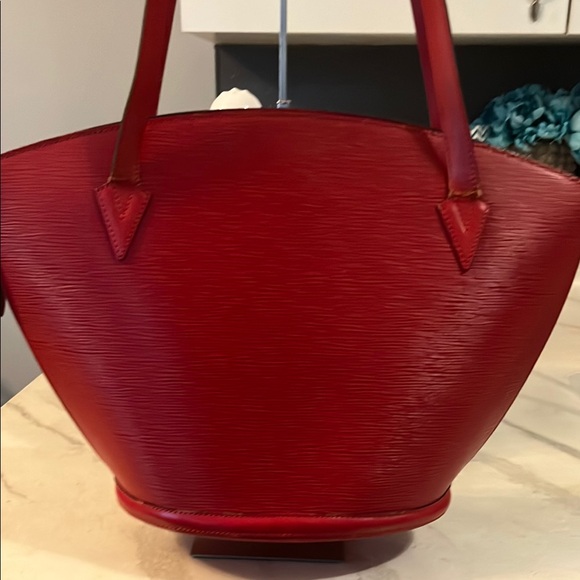 Louis Vuitton Red Epi Saint Jacques Handbag - Picture 1 of 12